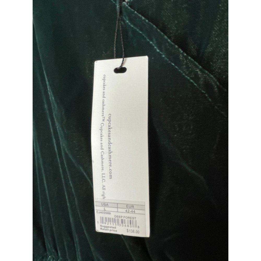 NWT Cupcakes & Cashmere Budapest Velvet Jumpsuit L - Picture 13 of 14